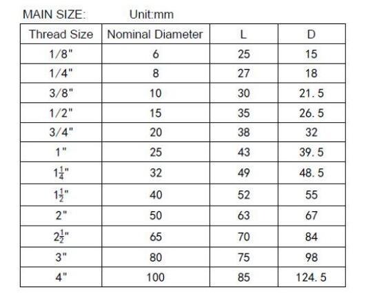 304 Stainless Steel Threaded Pipe Fittings (Coupling)