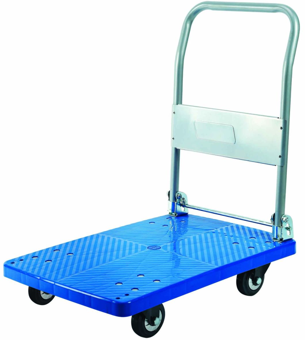 300kg Plastic Platform Hand Truck with Noiseless Wheels