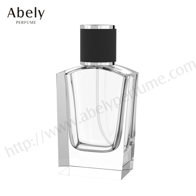 60ml Hot Sale Polishing Glass Perfume Bottle with Leather/Surlyn/Plastic Cap