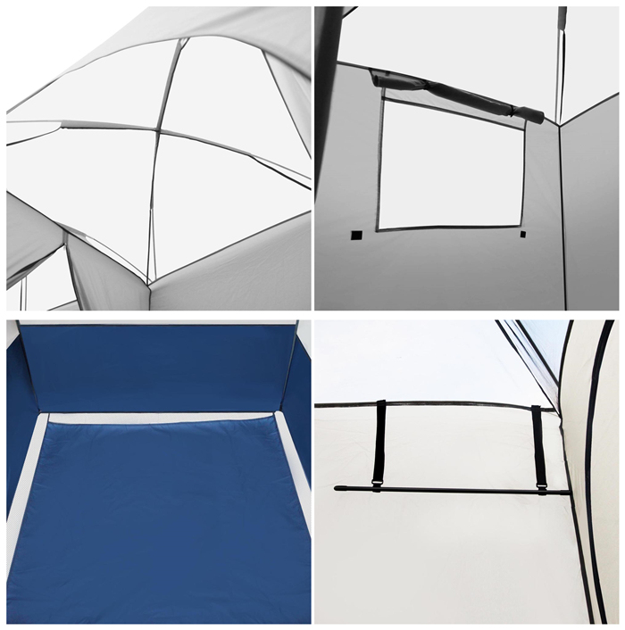 Portable Shelter Camping Changing Toilet Room Camouflage Outdoor Privacy Waterproof Easy Open Shower Tent