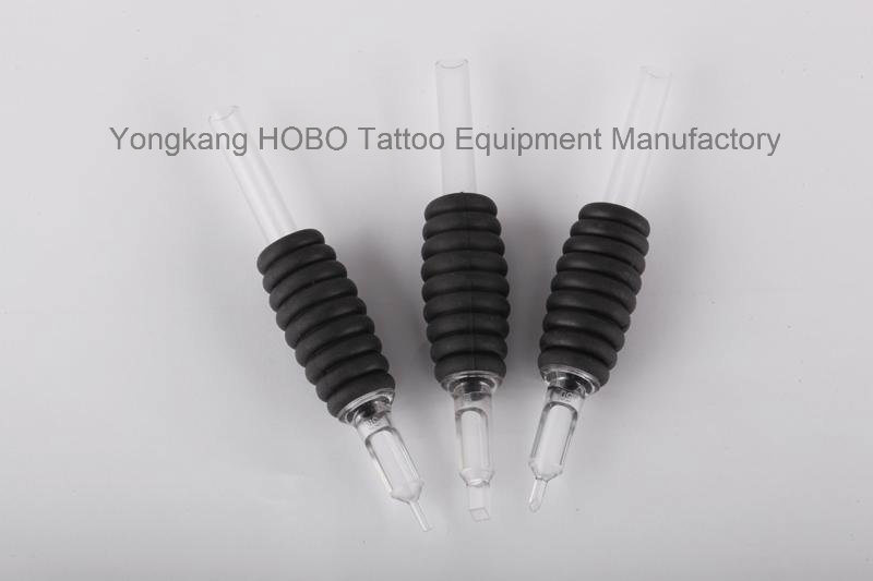 Wholesale Black Silicone Rubber Disposable Tattoo Grips for Studio Supplies