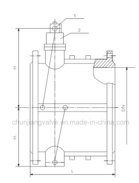 Hh46X Tiny Resistance Slow Closing Butterfly Check Valve