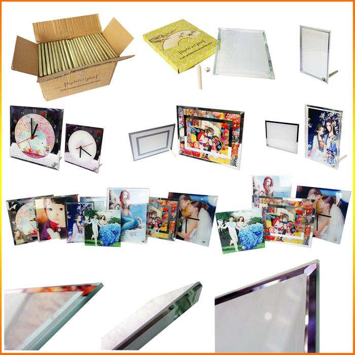 Hot Sell Personalized Gift Coated Sublimation Glass Photo Frame