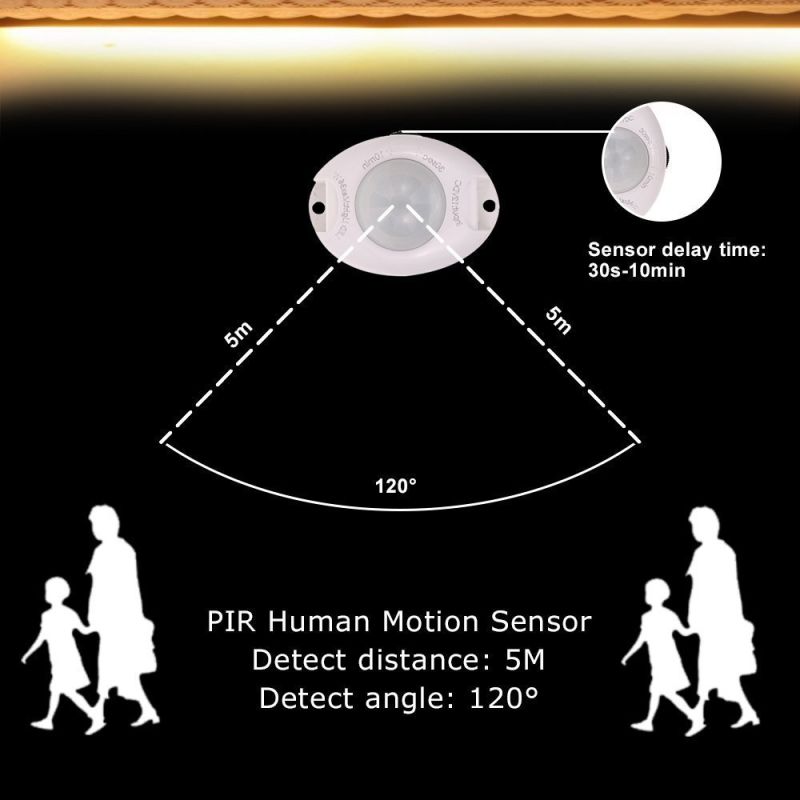 1.5m Sensitive Motion Sensor Under Bed Light LED Strip