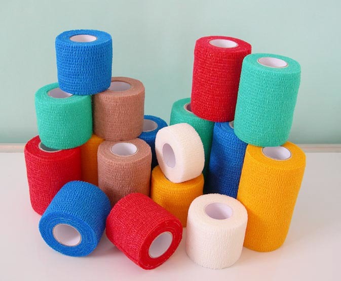 Cotton Printed Elastic Cohesive Bandage Self Adhesive Bandage