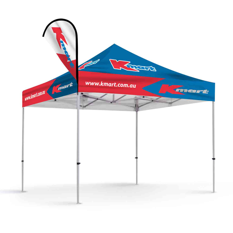 with flag tent with flag tent
