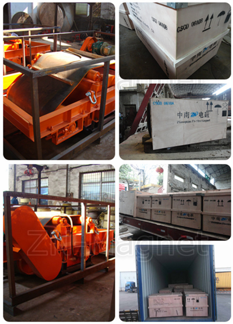 Belt Type Suspended Electro Magnetic Separator on Conveyor RCDD-10