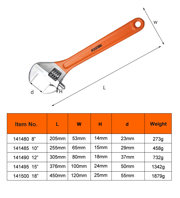 High Quality Steel PVC Handle Adjustable Torque Wrench Spanner for Auto Repair