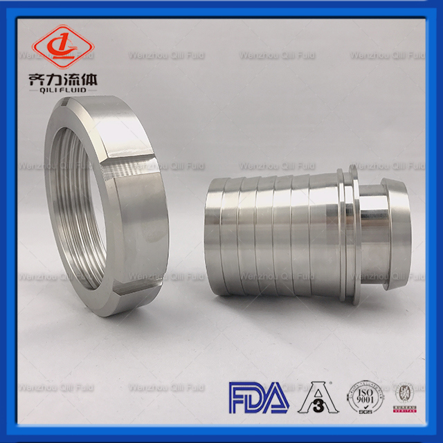 Sanitary Stainless Steel SMS/DIN/3A Hose Nipple