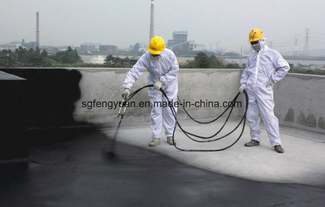 3-5s Gel Time Spraying Quick Setting Rubber Bitumen Waterproof Coatings