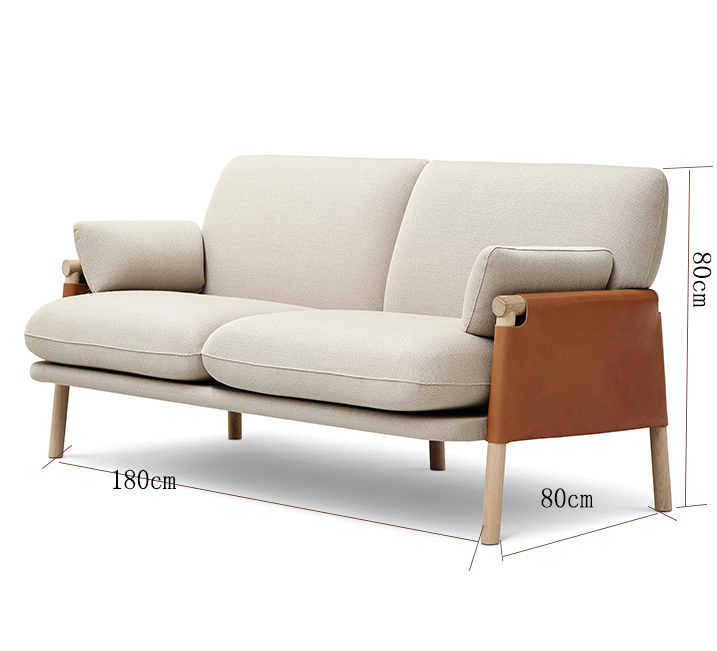 Hot Sale Modern Fabric Two Seat Sofa Home Furniture Sofa for Living Room