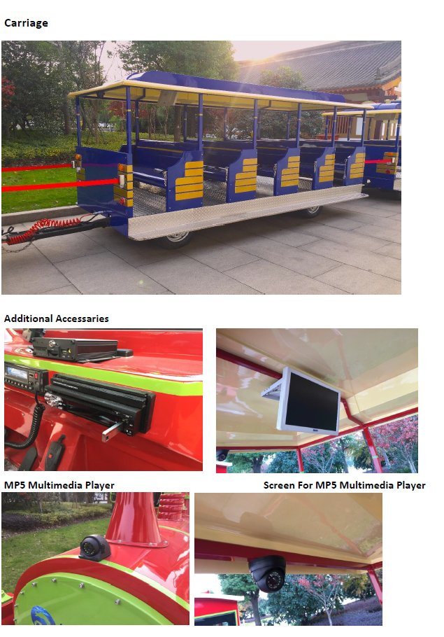 Theme Park Electric Mini Sightseeing Bus Train