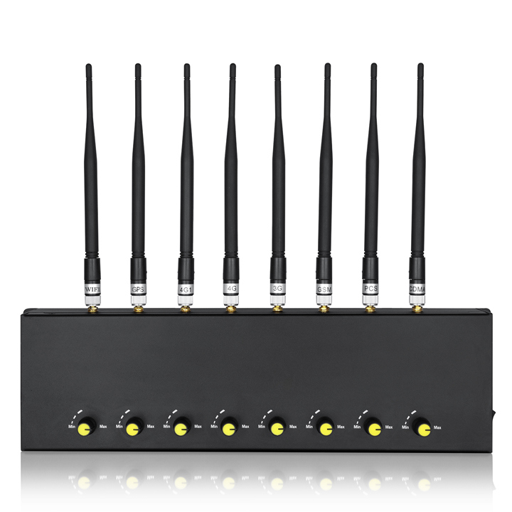 Desktop 8 Antennas Cell Phone WiFi GSM Signal Jammer