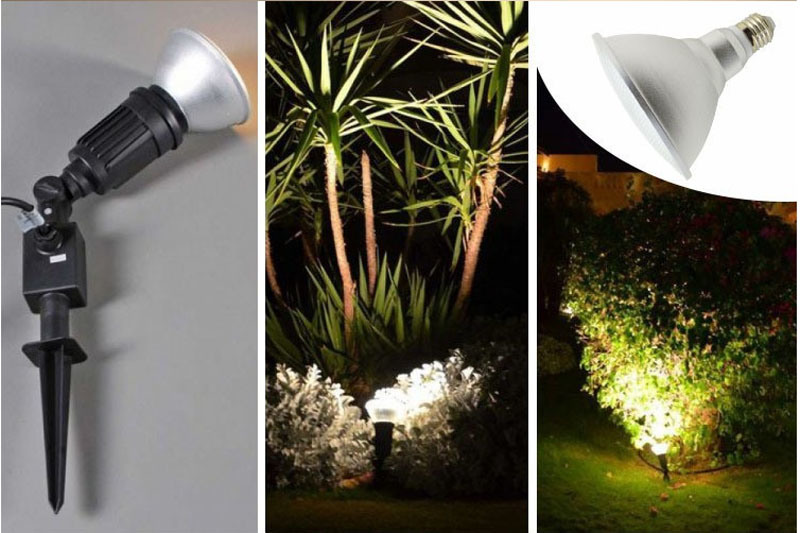 Waterproof PAR20 LED Light Bulbs, 5W Dimmable Spotlight Bulbs, 50W Halogen Bulbs Equivalent