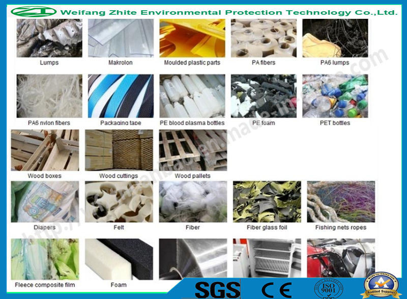 OEM Accepted Plastic/Wood/Tire/Animal Bone/Scrap Metal/Foam/Municipal Solid Waste Crusher Shredder Factory