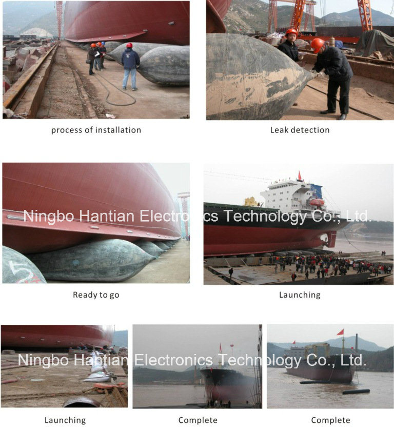 Rubber Inflatable Lifting Bags for Ship Launching and Salvage