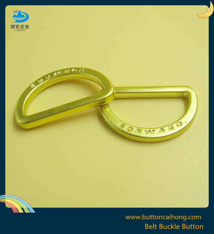 Garment Accessories Heavy Duty Metal D Rings with Gold Color