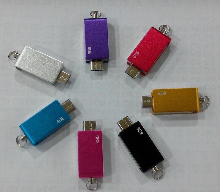 Andorid OTG USB Drive with Adaptor for Smartphone/Tables (OM-P411)