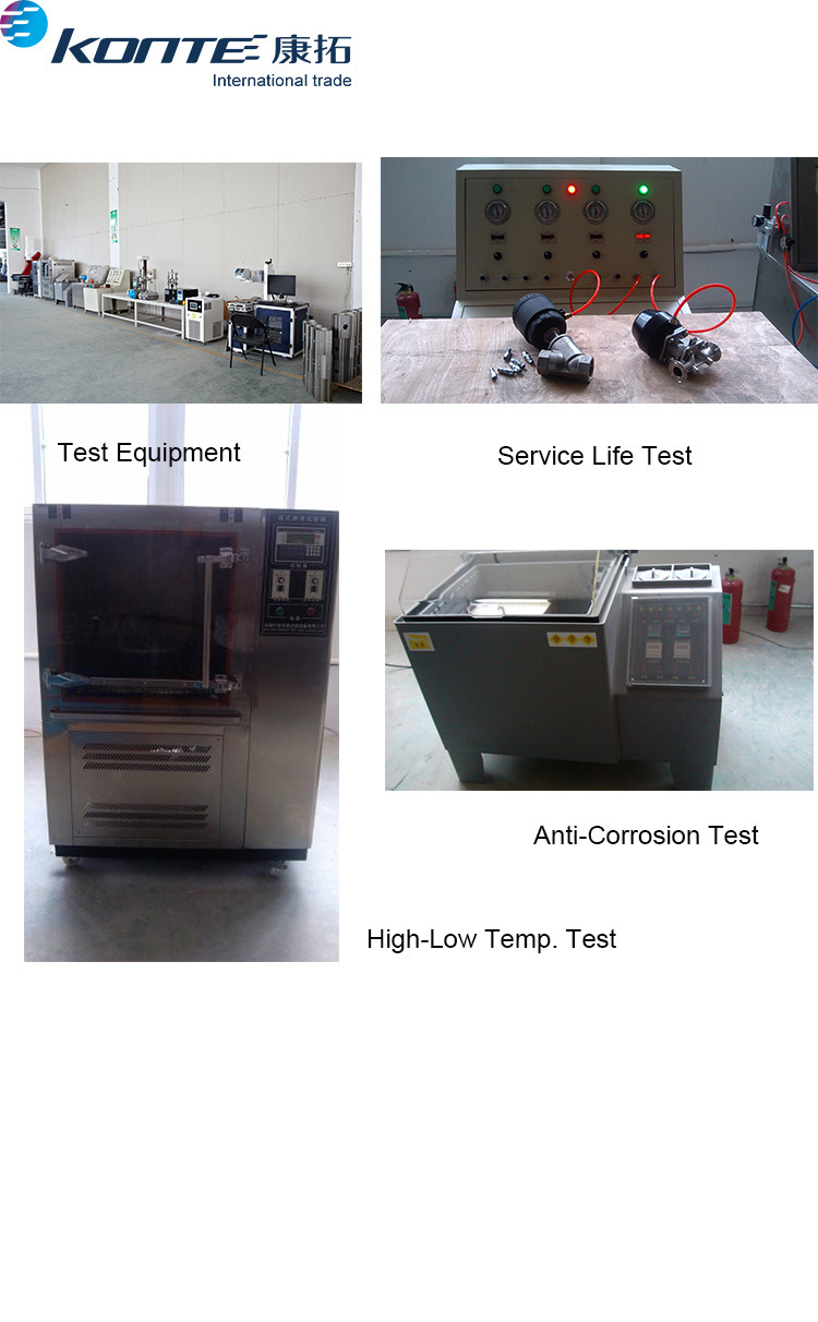 Aluminium Piston Pneumatic Clamped Ball Valve with Solenoid Valve