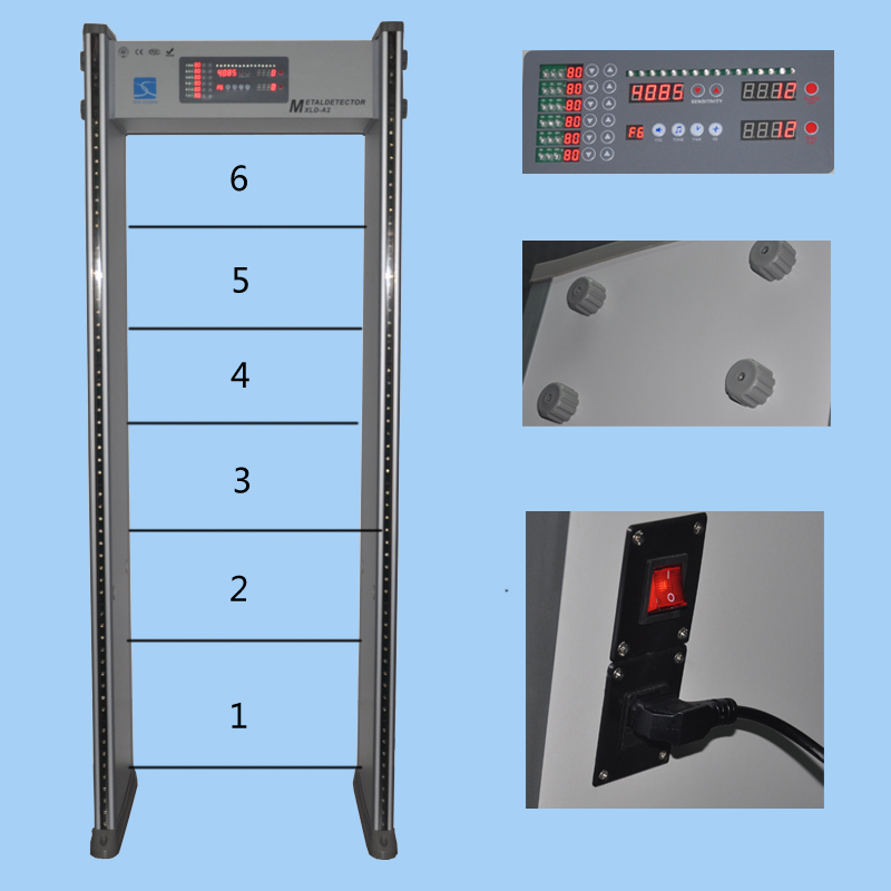 Airport Security Walkthrough Metal Detector. Door Type Metal Detector for Security Xld-A2