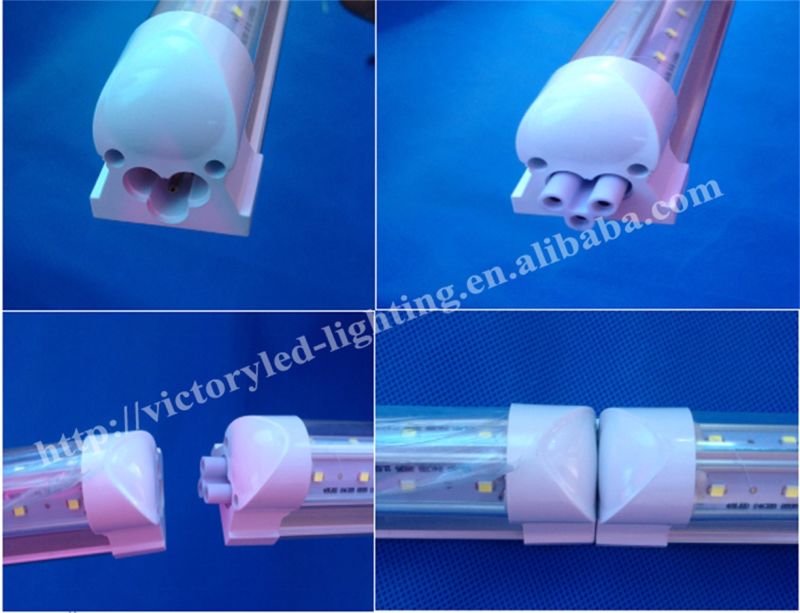 Free Shipping T8 8FT 60W V-Shape Integrated LED Tube Light