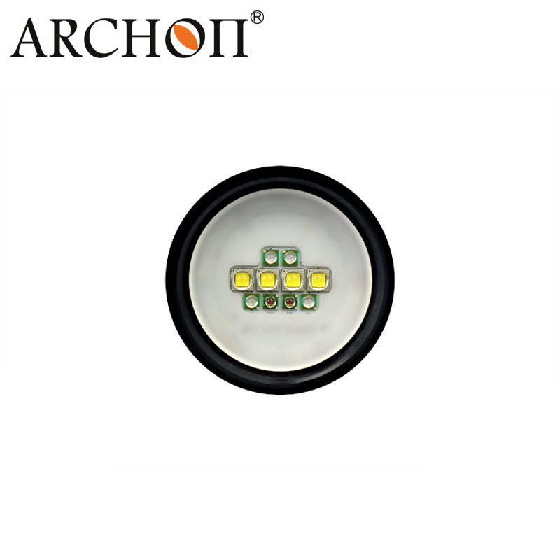 Archon 110 Wide Light Angle Button Switch 2600lm Diving Video Torch W40V