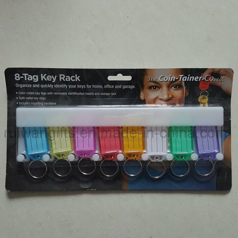 Wholesale Plastic Key Tags, Plastic Keyrings, Key Tag with Blank ID Card