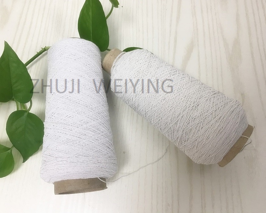 Elastic Yarn Raw White Rubber Yarn Covered by DTY Polyester