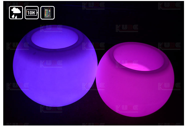 Light up LED Flower Pot LED Light Garden Flower Pot