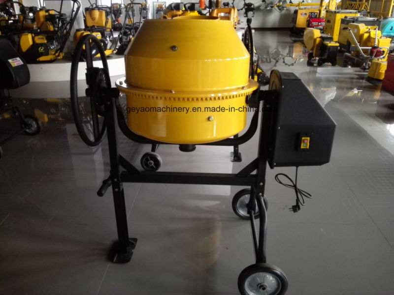 Hand Push Electric Power Mobile Concrete/Cement Machine Mixer Gycm-12