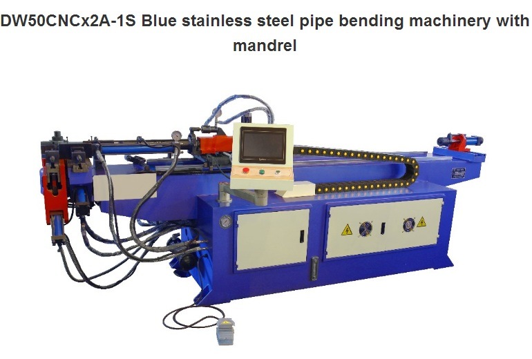 Dw50cncx2a-1s Blue Stainless Steel Pipe Bending Machinery with Mandrel