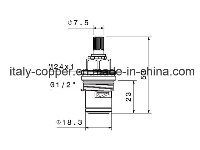 Customized Quality Brass Quick Open Cartridge (AV-BC0003)