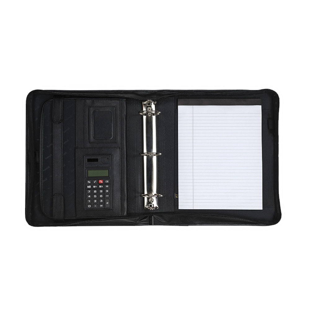 Professional Leather Binder Portfolio with Handle