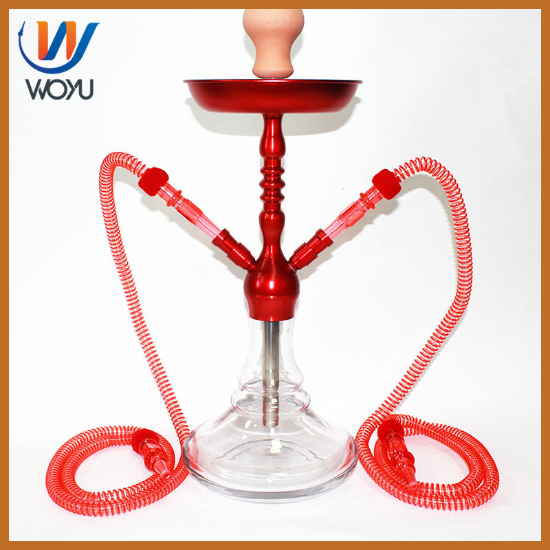 China Factory Wholesale Aluminum Shisha Double Pipes Shisha Smoking Accessories Gadget Hookah