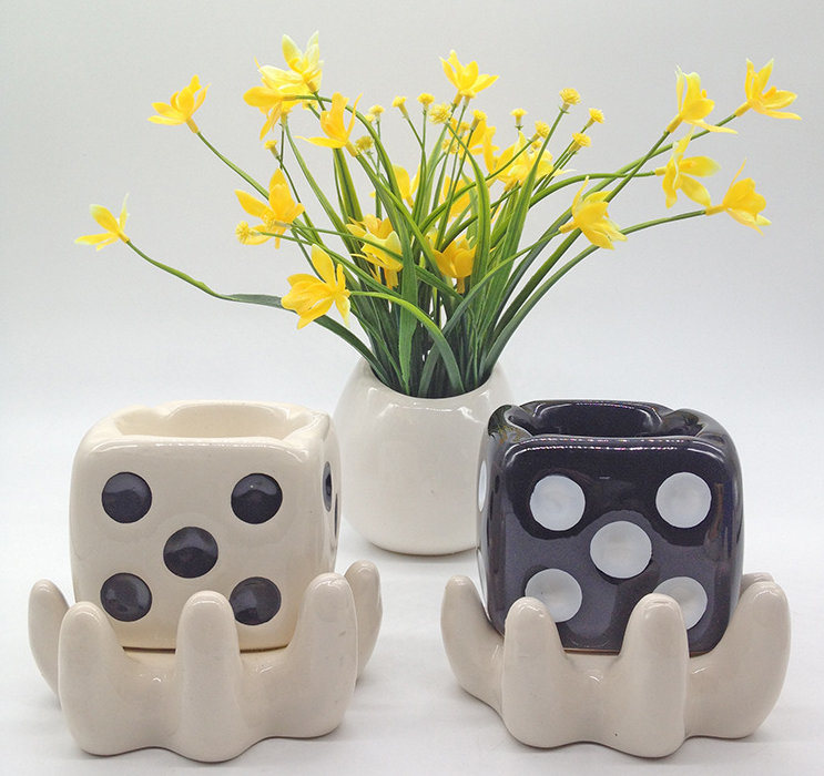 Cute Rabbit Bunny Ceramic Succulent Flower Pot Garden Porcelain