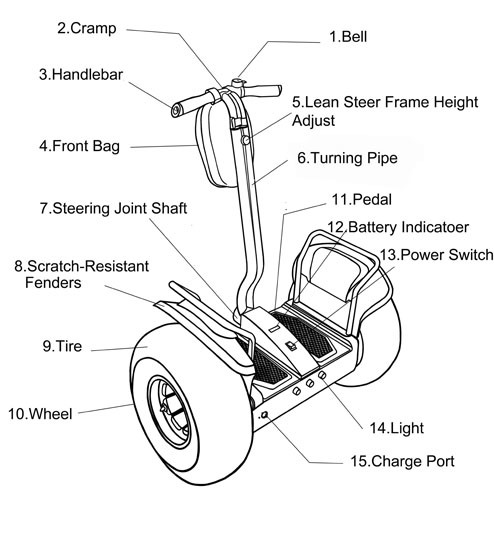 Power Motor Wheel Electric Scooter Vehicle