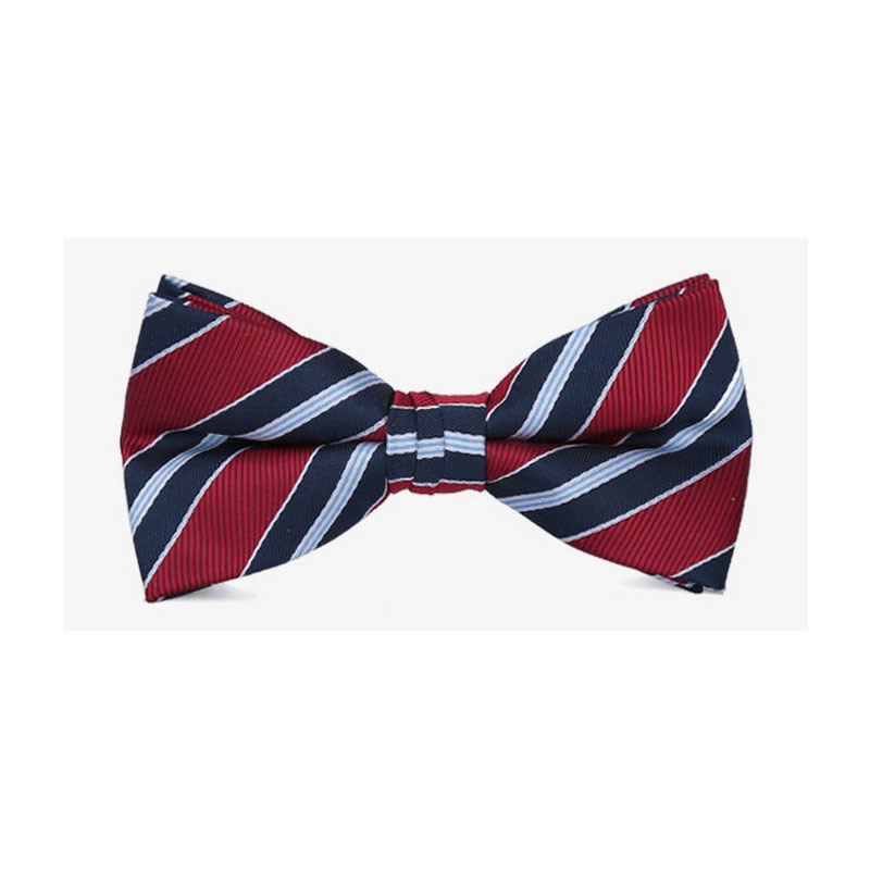 Custom Stripes Woven 100% Polyester Bow Tie
