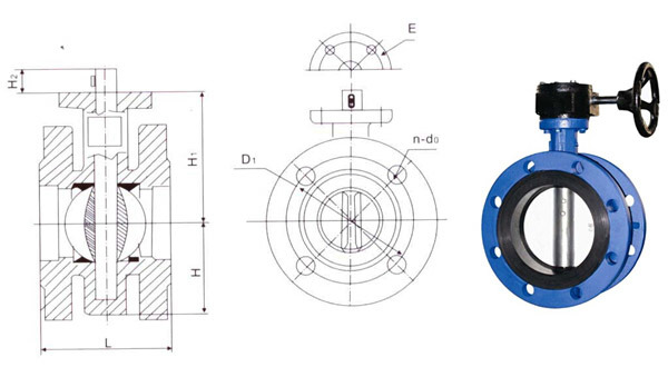 Wafer Hab=ND Bar Cast Iron Butterfly Valves