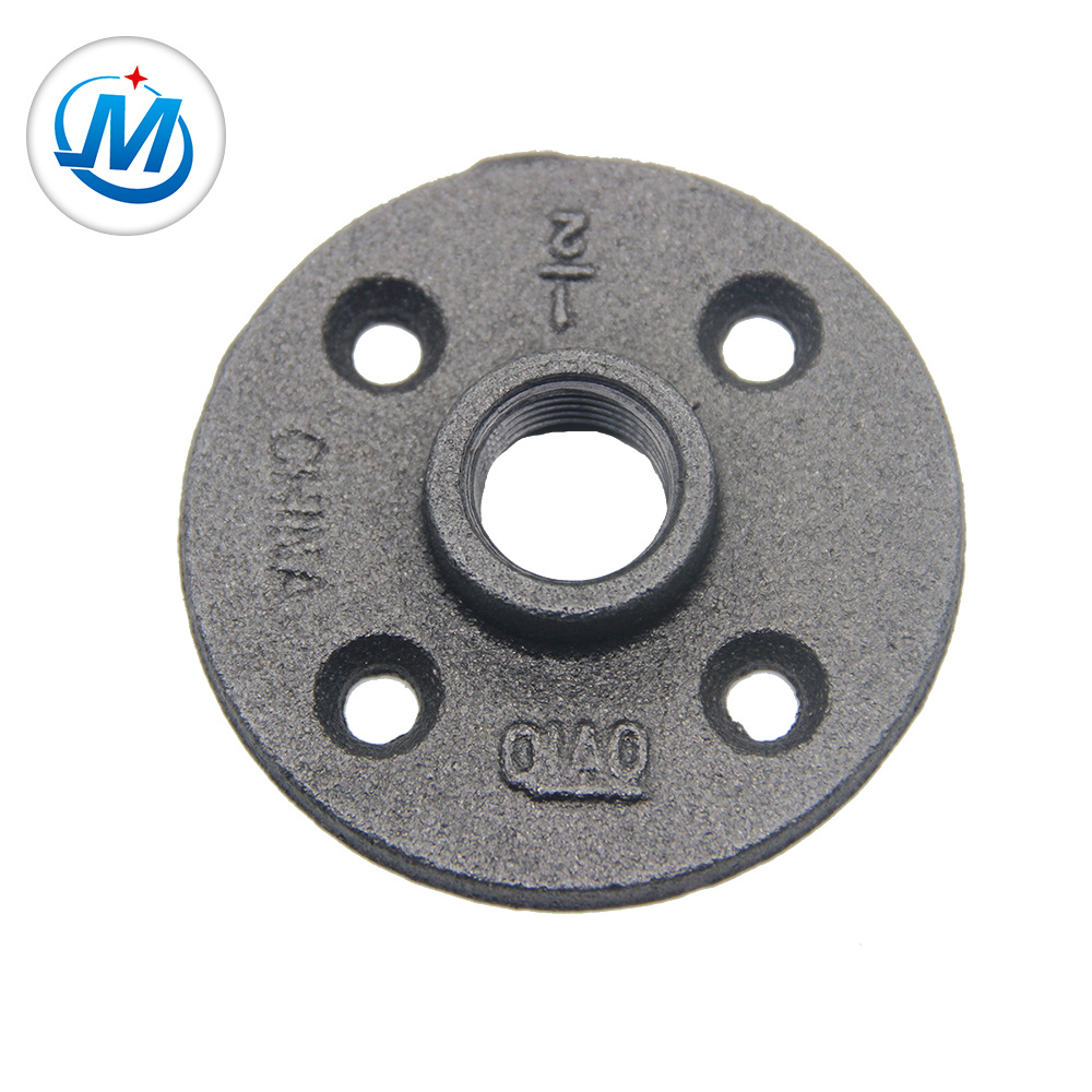 ANSI Test Pipe Fitting Black Malleable Iron Pipe Fitting Floor Flange