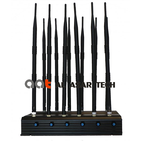 12 Bands High Power Power Adjustable Mobile Signal Jammer Wireless Blocker