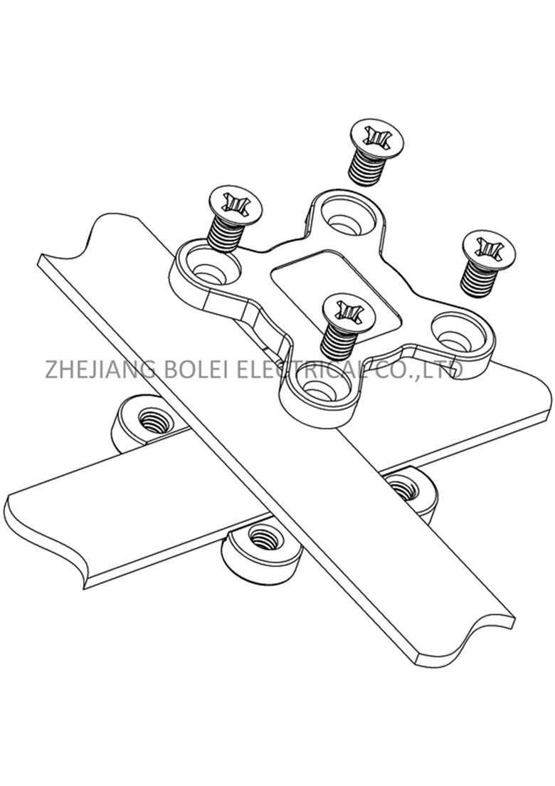 Tape Clamp for Overlapping Tapes for Earth Lightning Protection