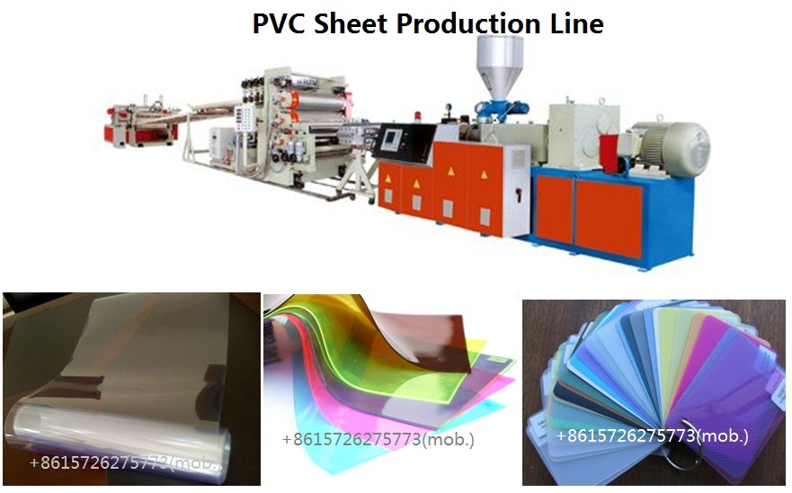 PVC Solid Soft Sheet Extrusion Production Machine with Twin Screw Extruder