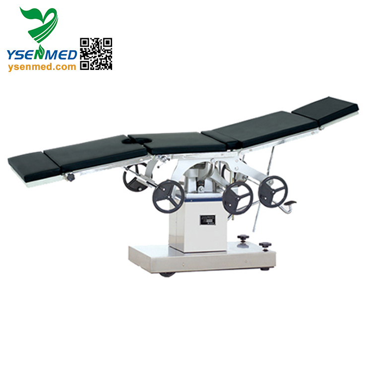 Ysot-3001A Hospital Stainless Steel Surgical Table Manual Operation Room Bed