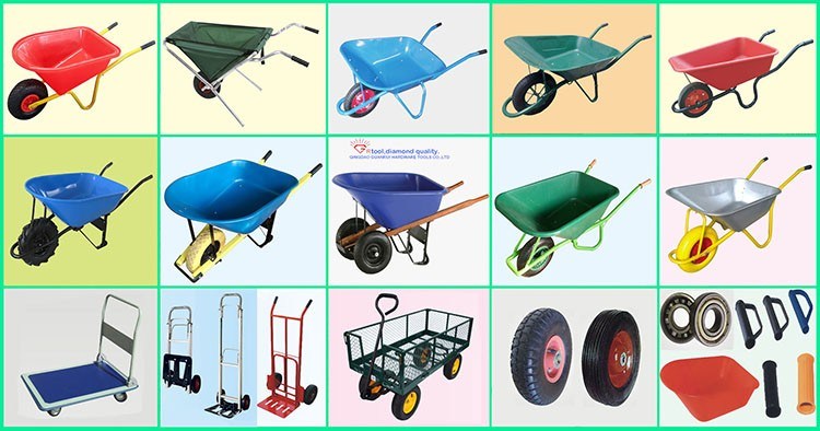 65L Metal Wheelbarrow Garden Galvanised Wheel Barrow