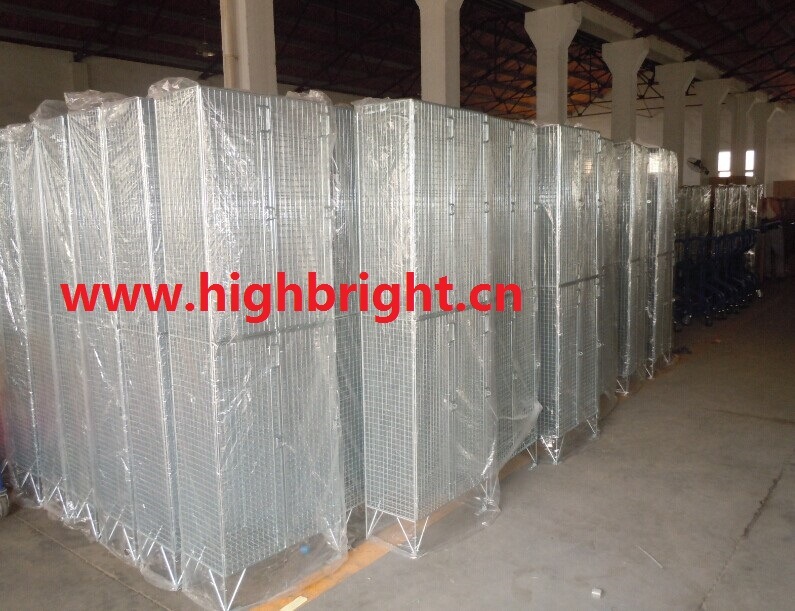 Zinc Compartment Wire Mesh Single Door Lockers