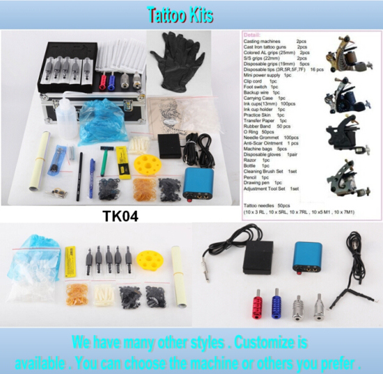 2/3/4 Tattoo Gun Type Cheap Series Tattoo Kit for Sale