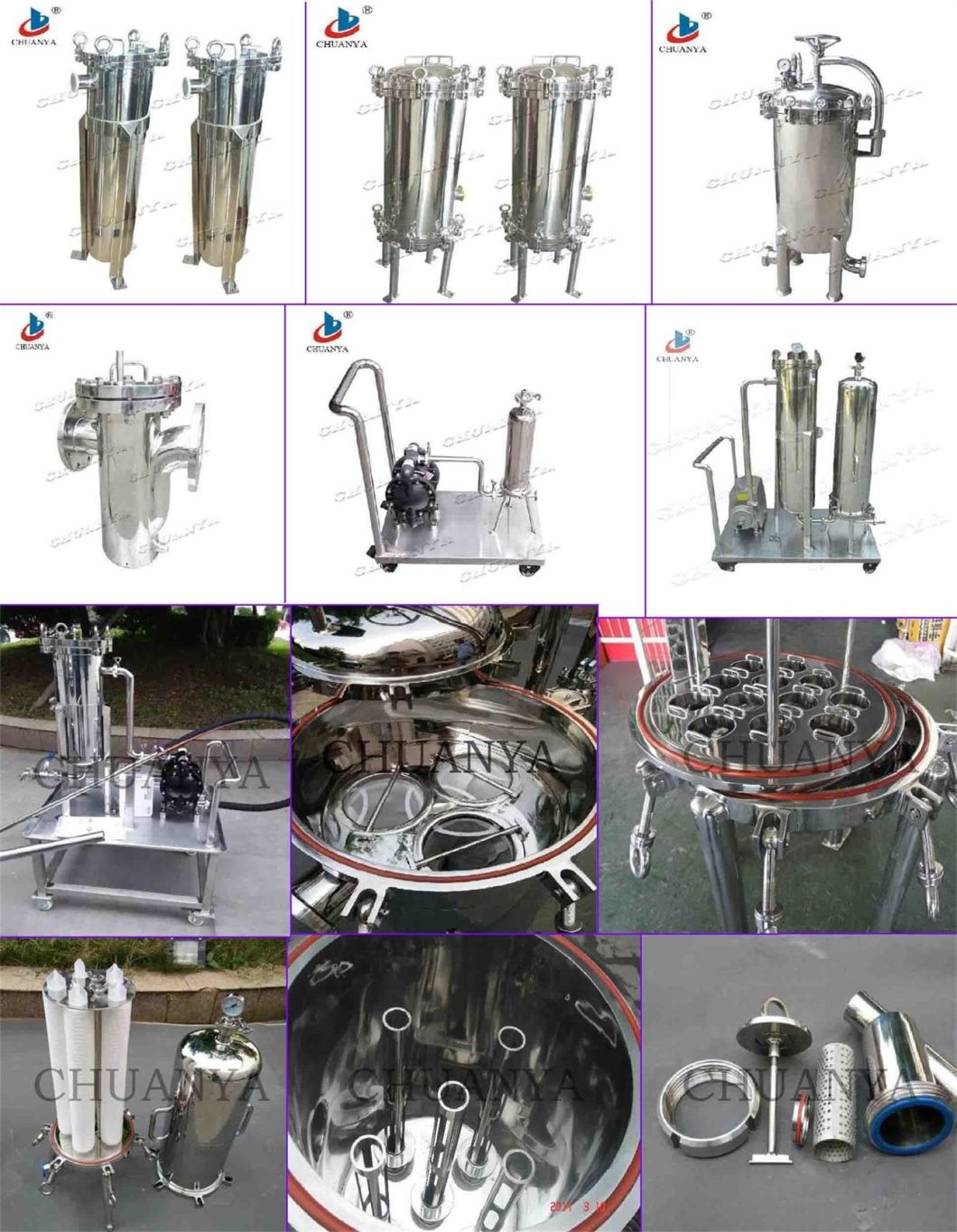 Top Entry Bag Filter Housing for RO Water Treatment System