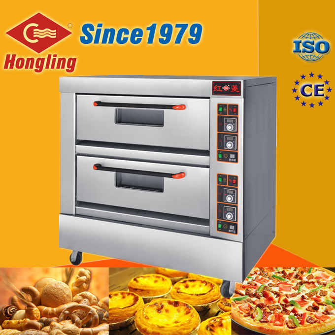 Bakery Equipment Double Deck Commercial Electric Pizza Oven for Sale