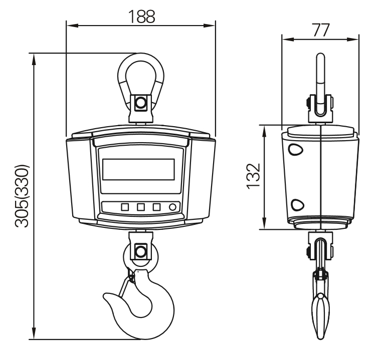 High-Precision Waterproof Durable Hook Weighing Scale