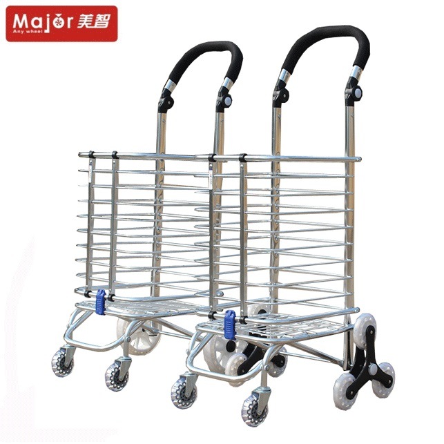 3 Wheel Climbing Stairs Folding Shopping Trolley Cart